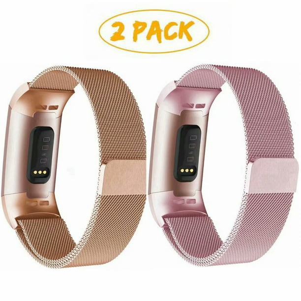 NEW Adjustabl Strap Replacement Stainless Steel Magnet Band For Fitbit 3 & 4 